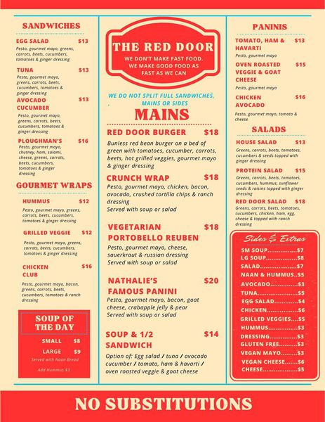 定価38,997円!!メニュー表7個セット カフェ高級menu赤ワインレッド The Fountainhead Health Store & The Red Door - The Red Door Restaurant